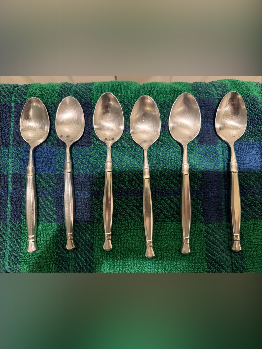 Oneida act glossy teaspoons set of 6 spoons